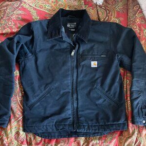 Carhartt Men's Relaxed Fit Duck Blanket-Lined Detroit Jacket Medium Used!